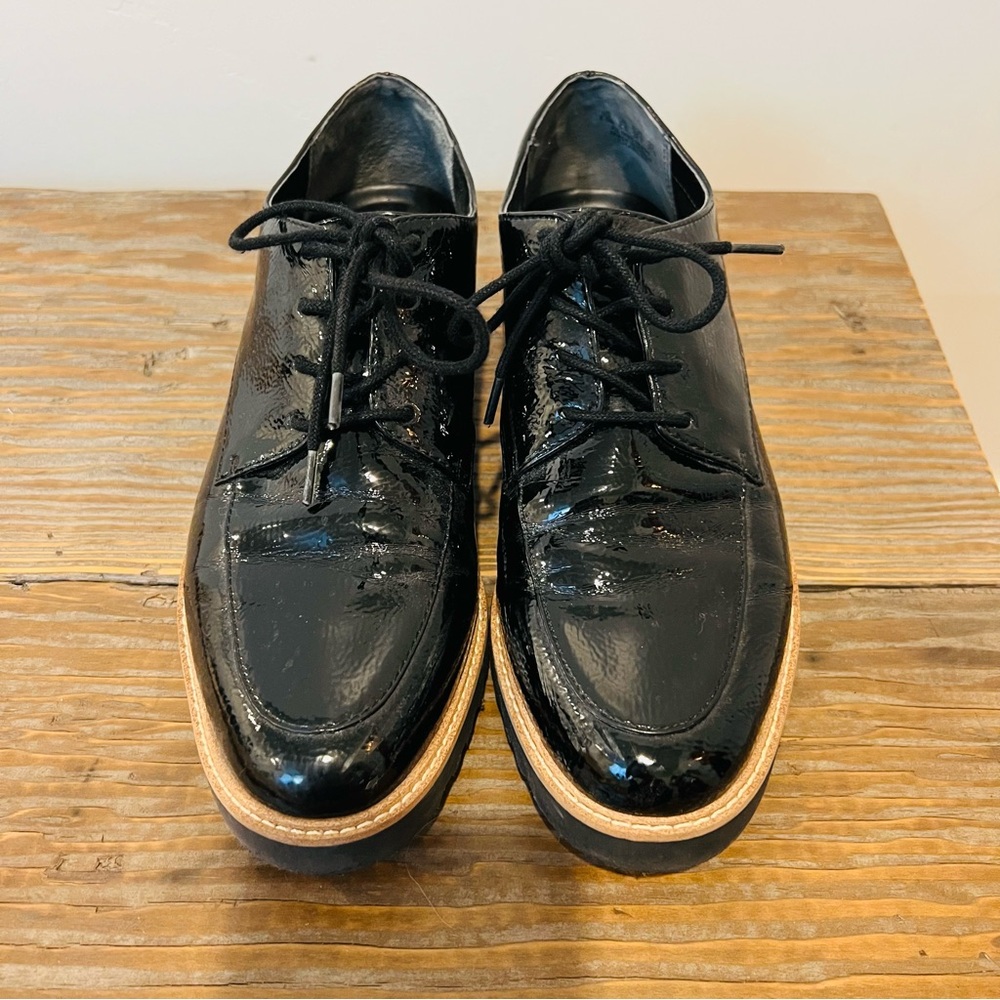 Black Patent Leather Women's Loafers - Picture 4 of 7